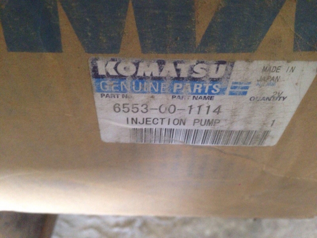 СПЕЦПРЕДЛОЖЕНИЕ ТНВД KOMATSU - 6553-00-1114, 6553-00-1214.